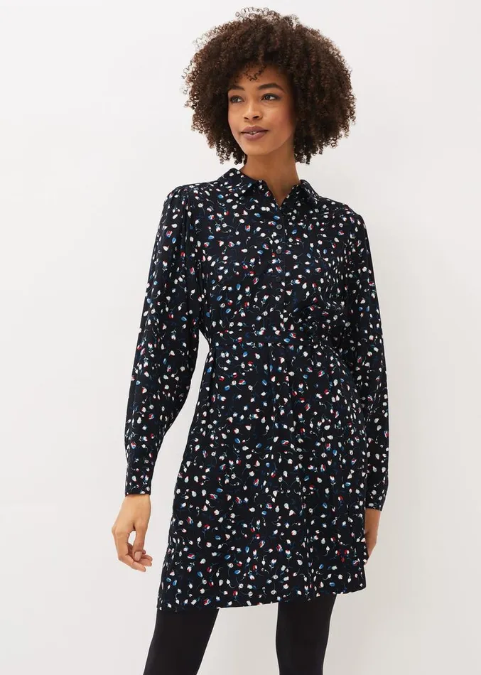 Alexandra Ditsy Print Shirt Dress Navyivory Women Phase Eight Dresses