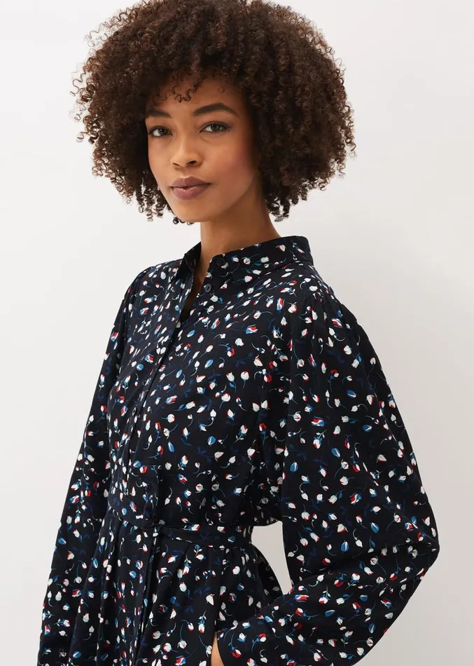 Alexandra Ditsy Print Shirt Dress Navyivory Women Phase Eight Dresses