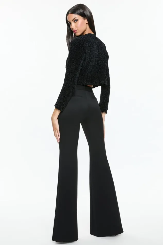 Alice Olivia Breanna Cardigan Black Women Sweaters