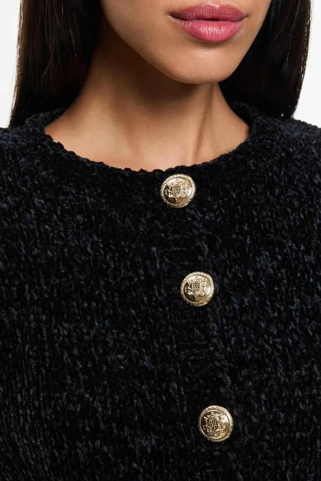 Alice Olivia Breanna Cardigan Black Women Sweaters