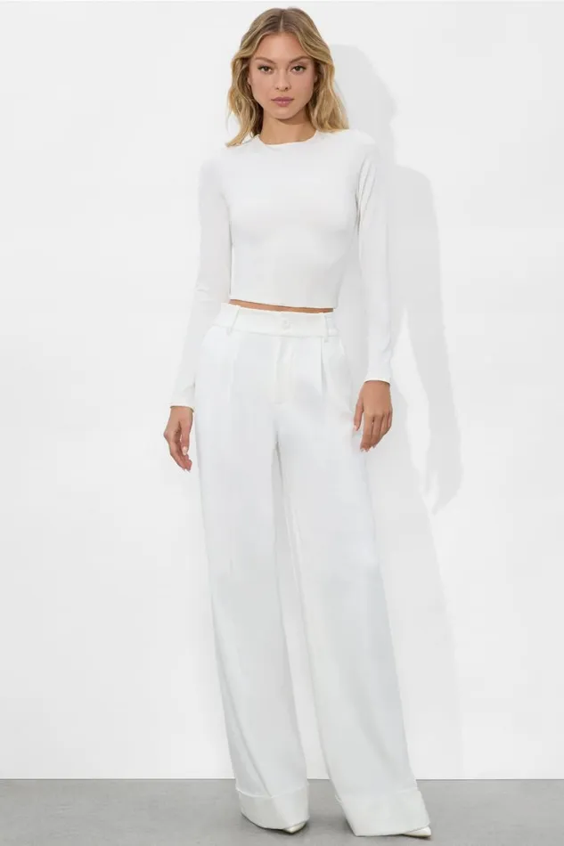 Alice Olivia Delaina Top Off White Women Tops