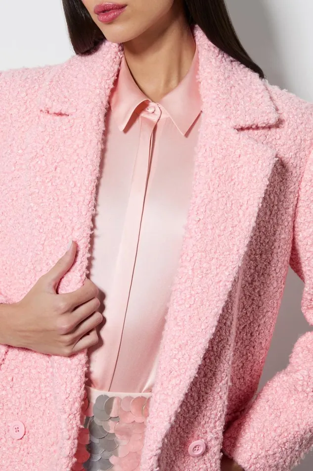 Alice Olivia Jimmy Coat Rose Quartz Women Outerwear