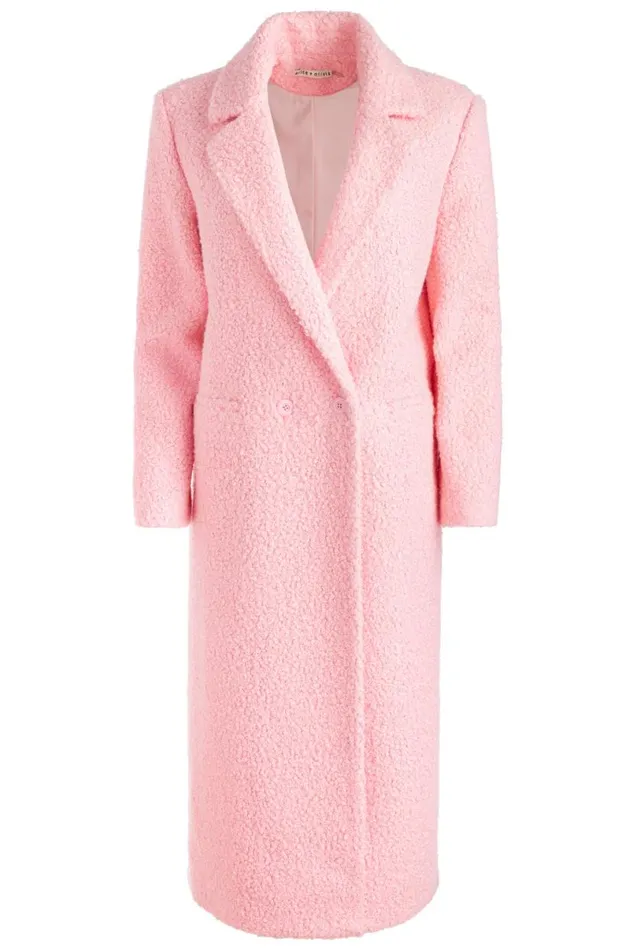 Alice Olivia Jimmy Coat Rose Quartz Women Outerwear