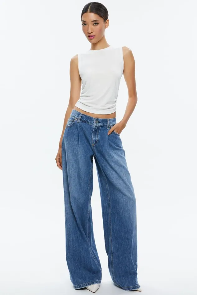 Alice Olivia Kappa Cropped Tank Off White Women Tops