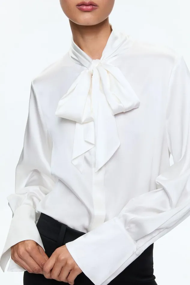 Alice Olivia Lloyd Button Down Off White Women Tops