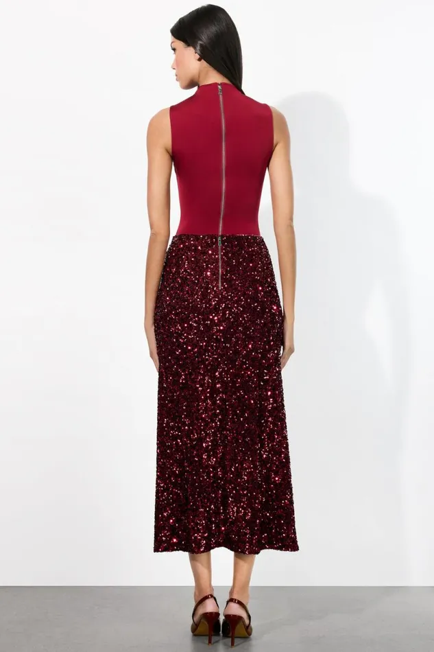 Alice Olivia Nichol Bodysuit Garnet Women Tops