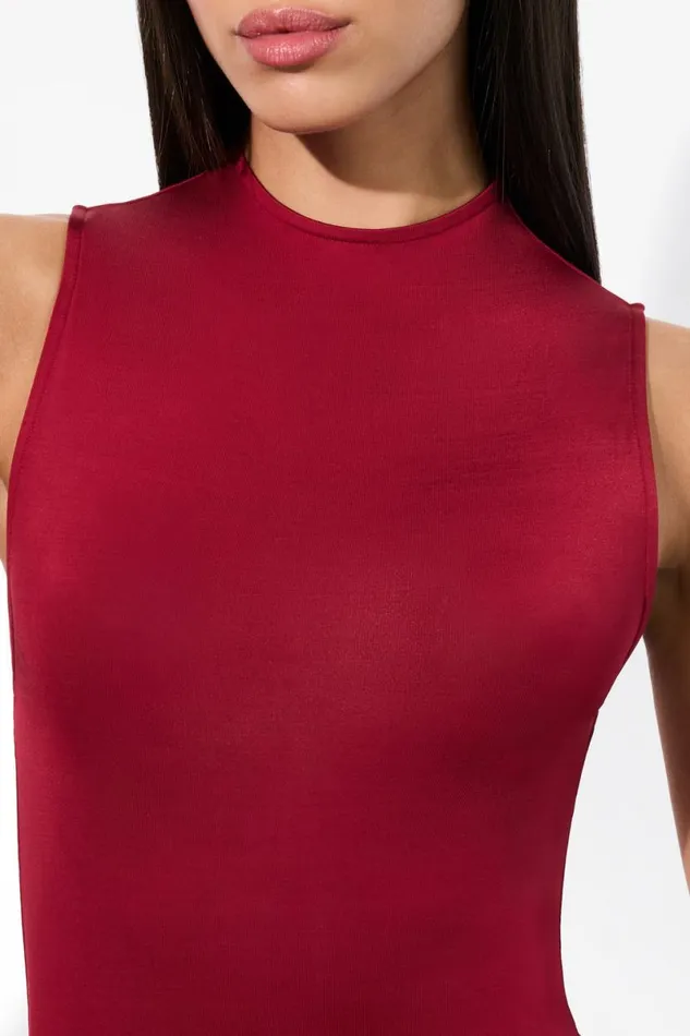 Alice Olivia Nichol Bodysuit Garnet Women Tops