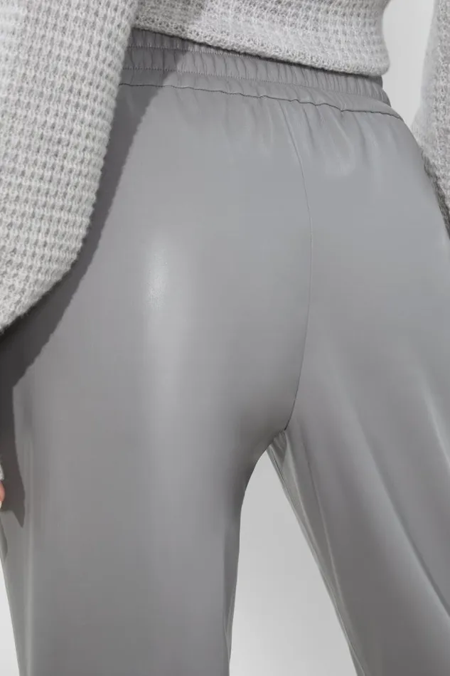 Alice Olivia Pete Vegan Pant Storm Grey Women Pants