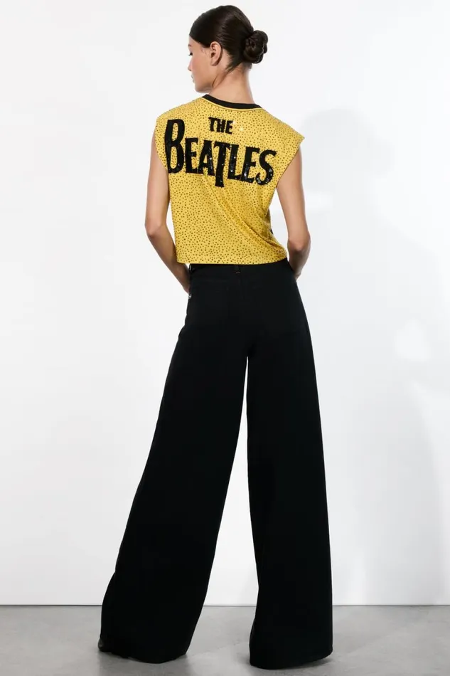 Alice Olivia The Beatles Micah Muscle Tank Number One Women Tops