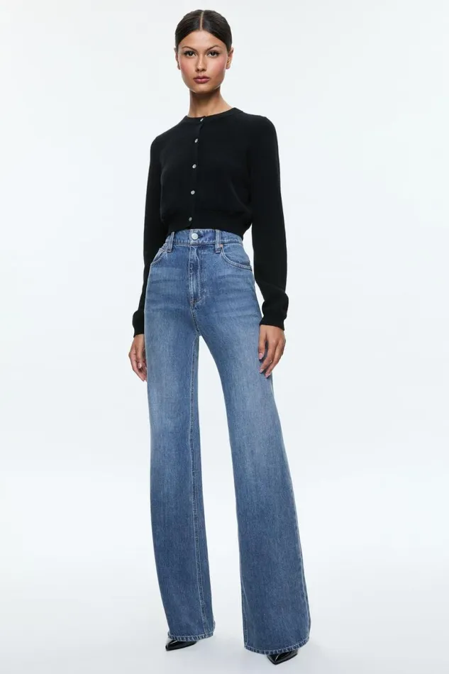 Alice Olivia Weezy Jean Avery Blue Women Pants