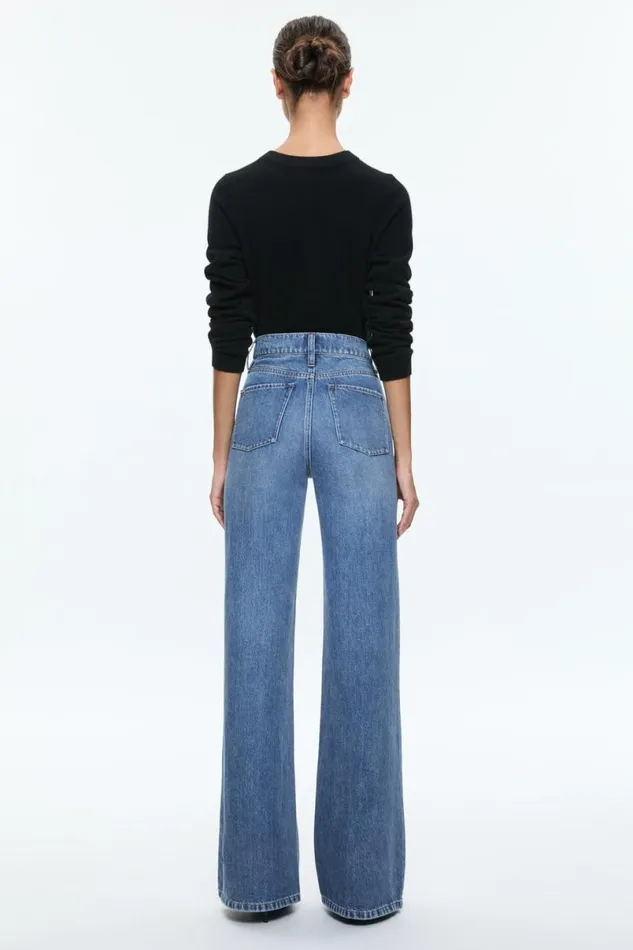 Alice Olivia Weezy Jean Avery Blue Women Pants