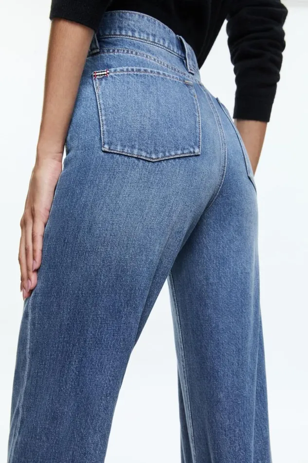 Alice Olivia Weezy Jean Avery Blue Women Pants