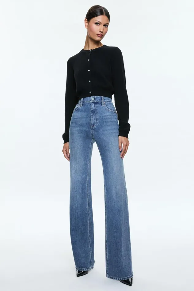 Alice Olivia Weezy Jean Avery Blue Women Pants