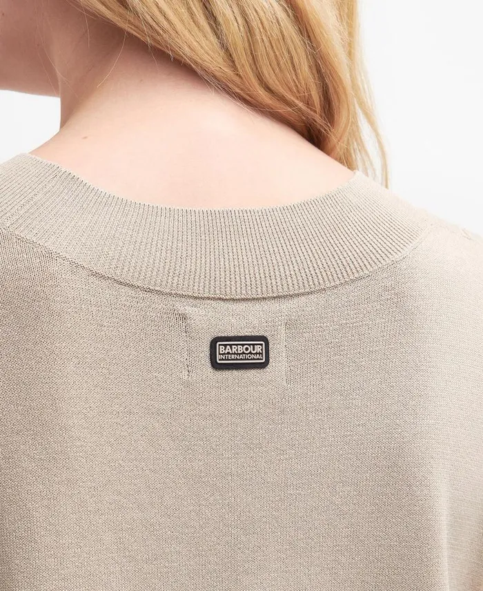 Alicia Sweater Vest Classic Beige Women Barbour Jumpers