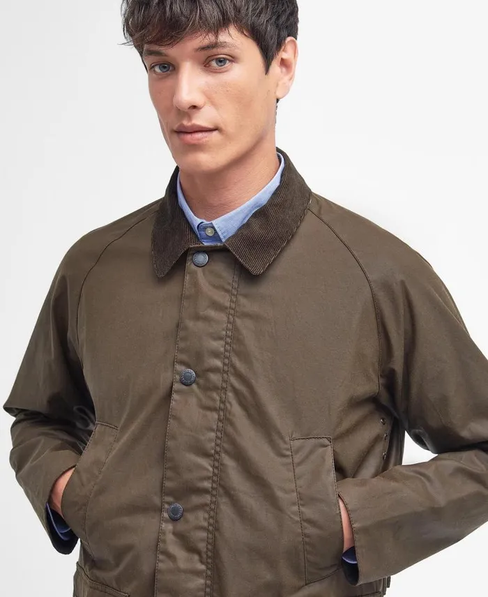 Ambleton Waxed Jacket Navyberwick Men Barbour Waxed Jackets