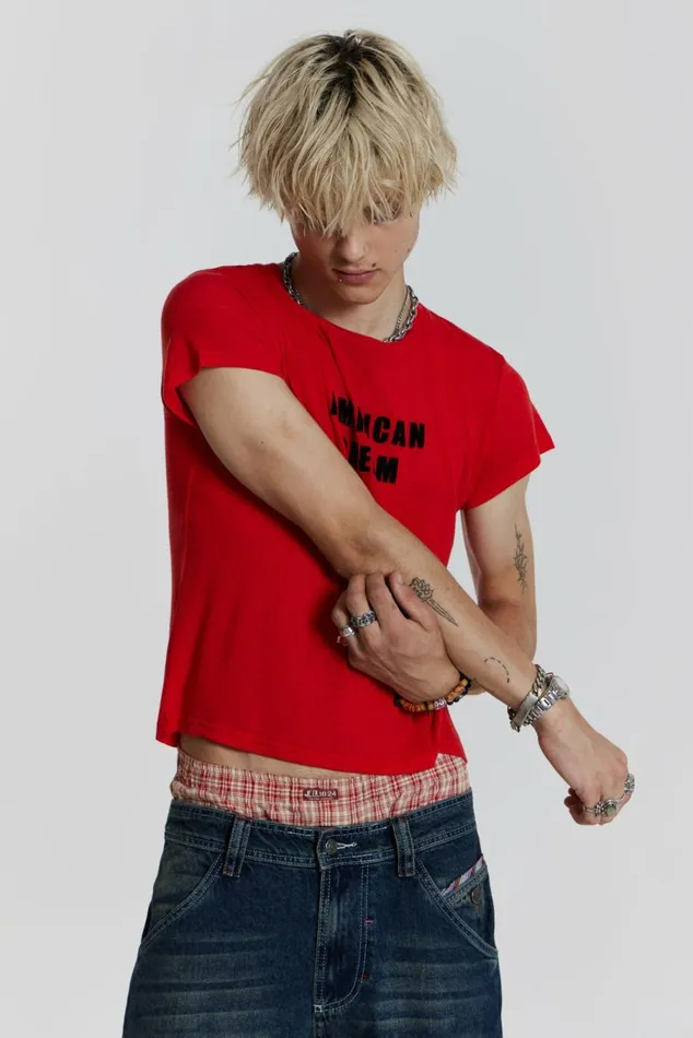 American Dream Tee Red Men Jaded London TShirts