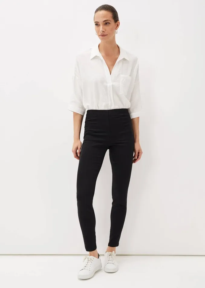 Amina Skinny Fit Jegging Black Women Phase Eight Trousers