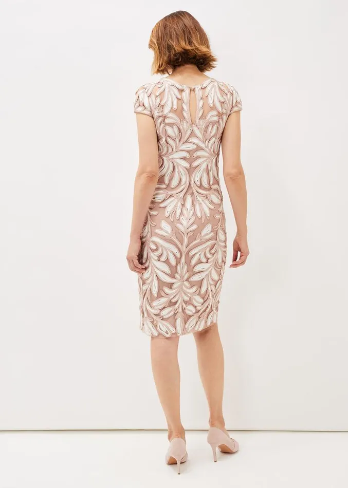 Anastasia Tapework Lace Dress Antique Rose Women Phase Eight Dresses