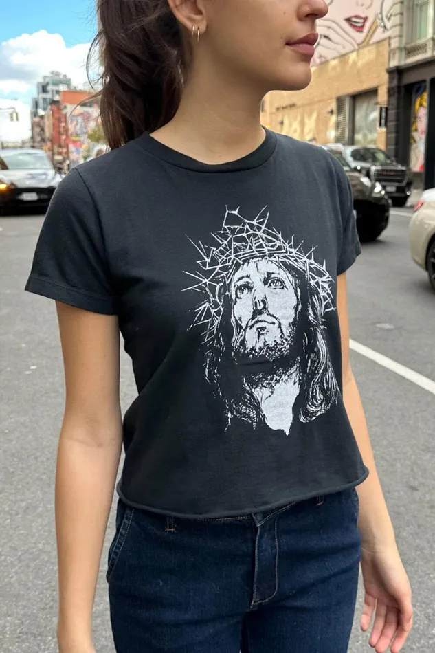 Angelina Jesus Top Women Brandy Melville Graphics