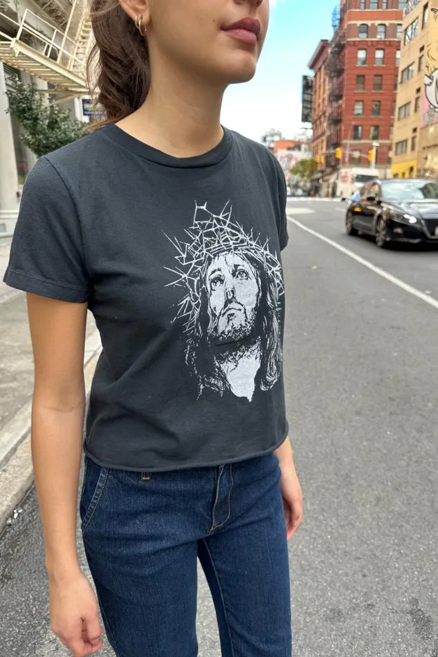 Angelina Jesus Top Women Brandy Melville Graphics