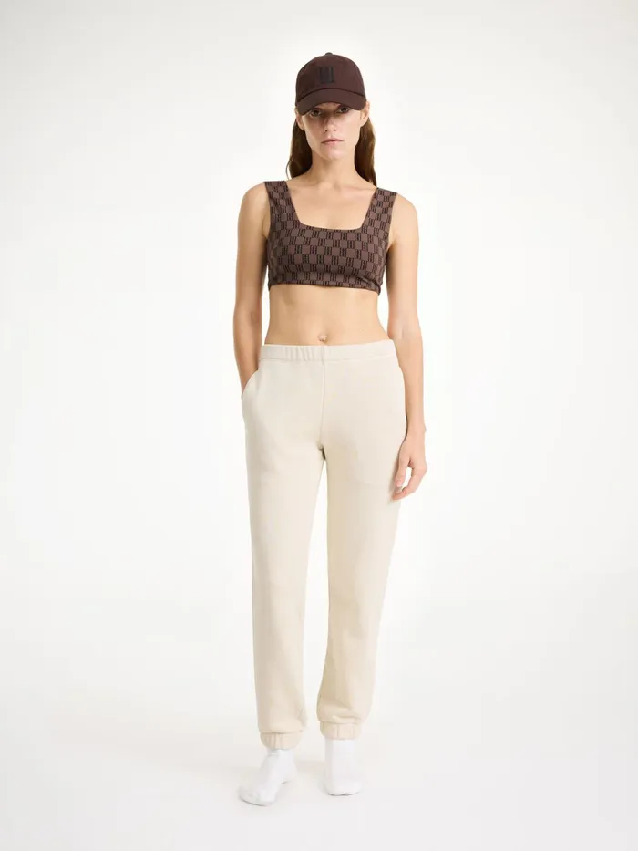 Athleisure Wear Women By Malene Birger Braga Athletic Top Dark Mahogany