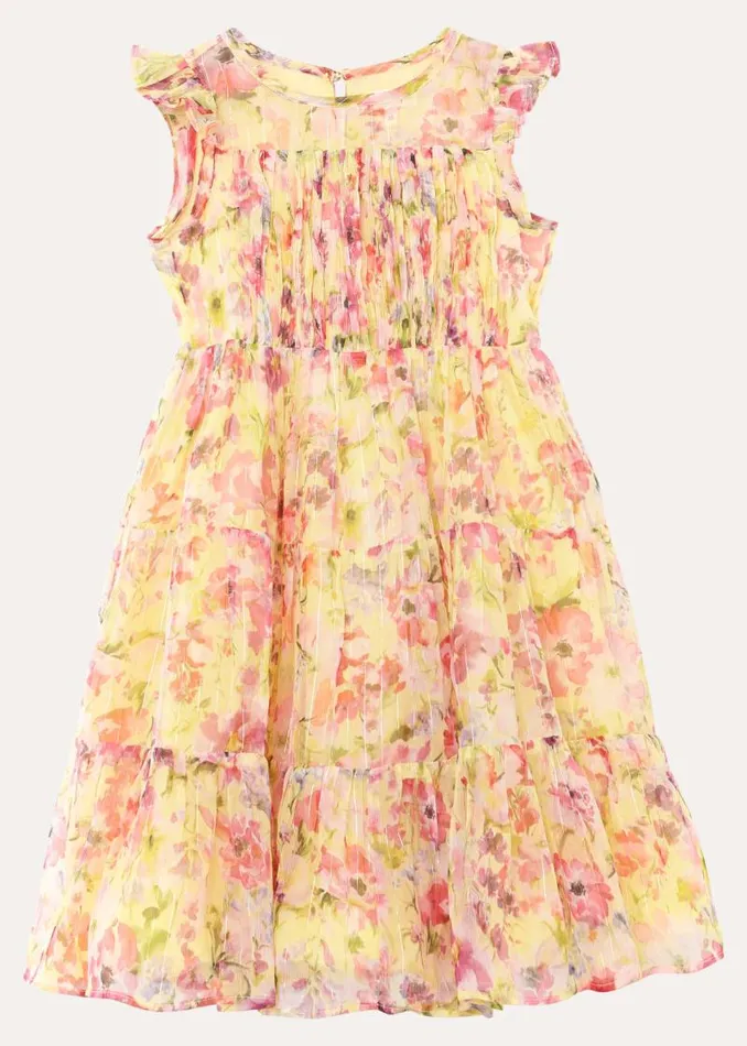 Aurora Print Shimmer Dress Multicoloured Women Phase Eight Dresses