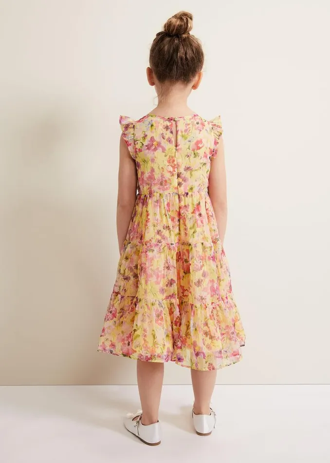 Aurora Print Shimmer Dress Multicoloured Women Phase Eight Dresses