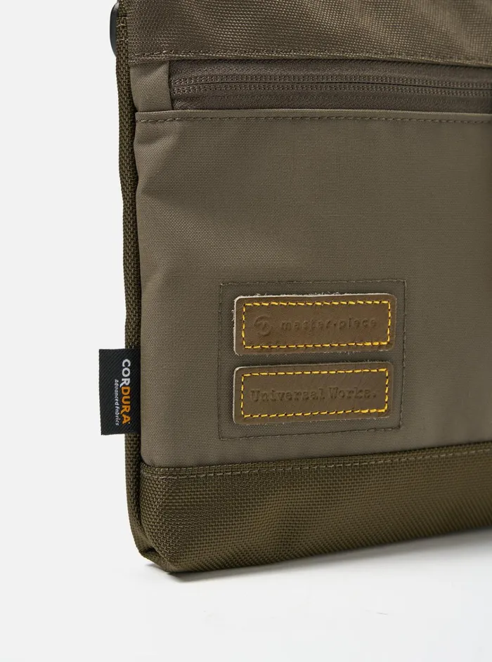 Bags Men Universal Works MasterPiece X Universal Works Shoulder Bag In Olive Recycled Tech Canvas