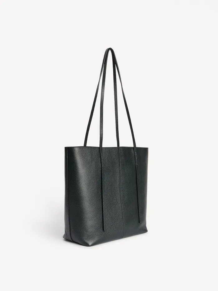 Bags Women By Malene Birger Abilso Leather Tote Bag Black