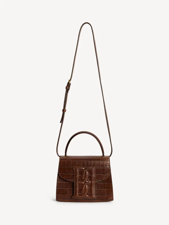 Bags Women By Malene Birger Ramil Leather Shoulder Bag Bison