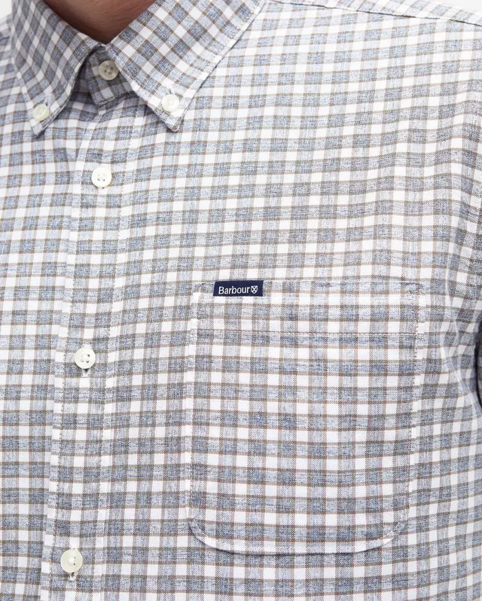 Banner Tailored LongSleeved Shirt Olive Men Barbour Shirts