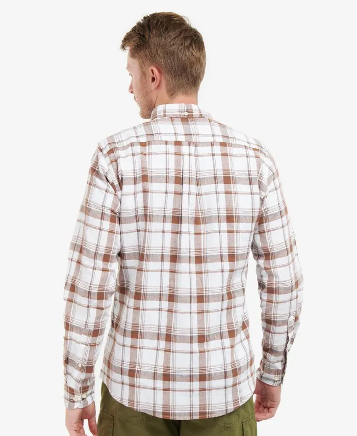 Barbour Ezra Tailored Shirt Rust Men Barbour Shirts