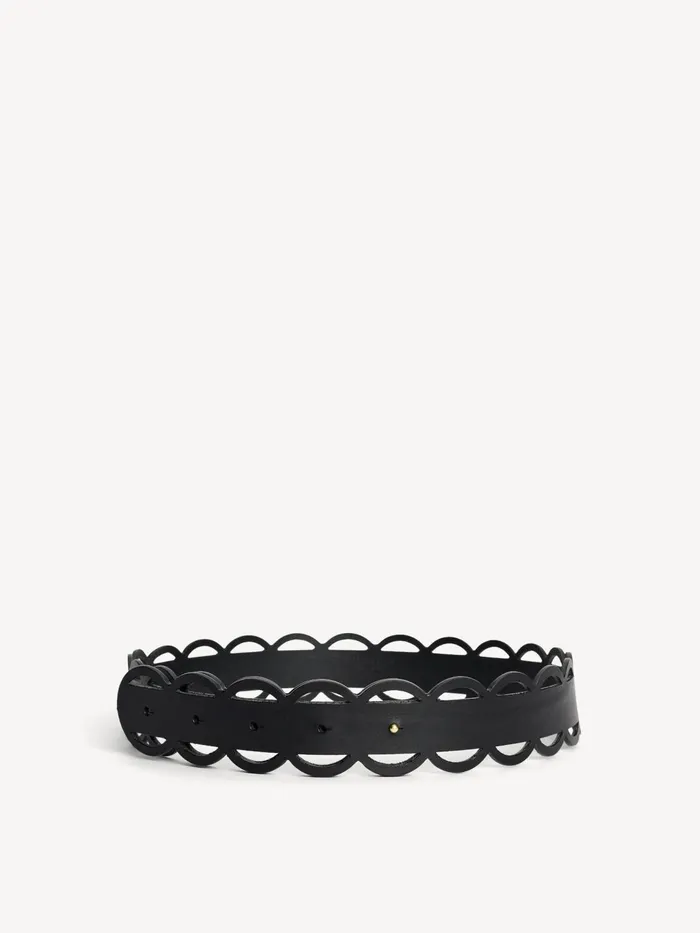 Belts Women By Malene Birger Nurra Leather Belt Black