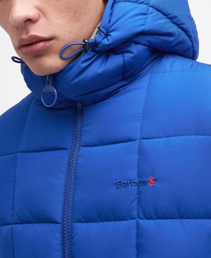 Benton Quilted Jacket Bright Blue Men Barbour Quilted Jackets