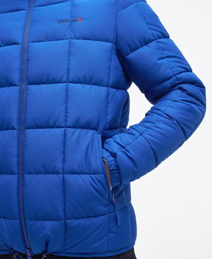 Benton Quilted Jacket Bright Blue Men Barbour Quilted Jackets