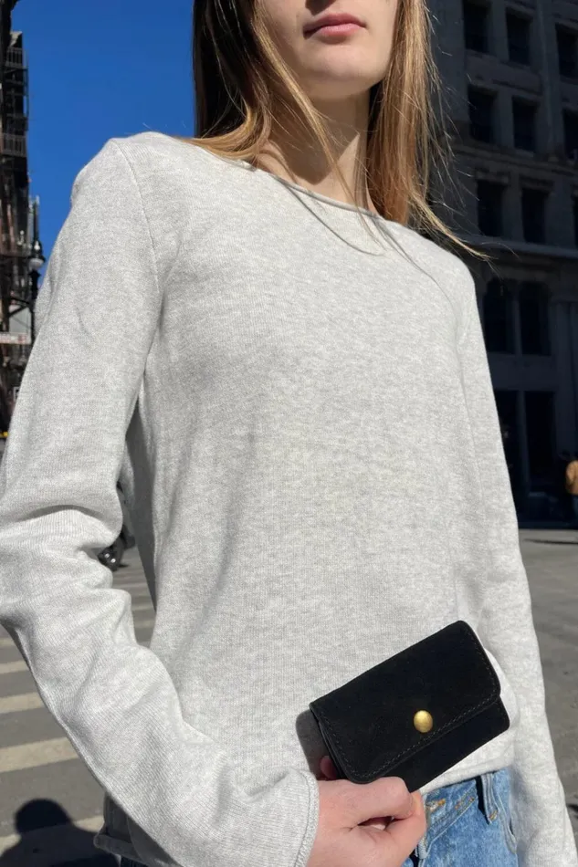 Black Suede Wallet Black Women Brandy Melville Bags and Backpacks