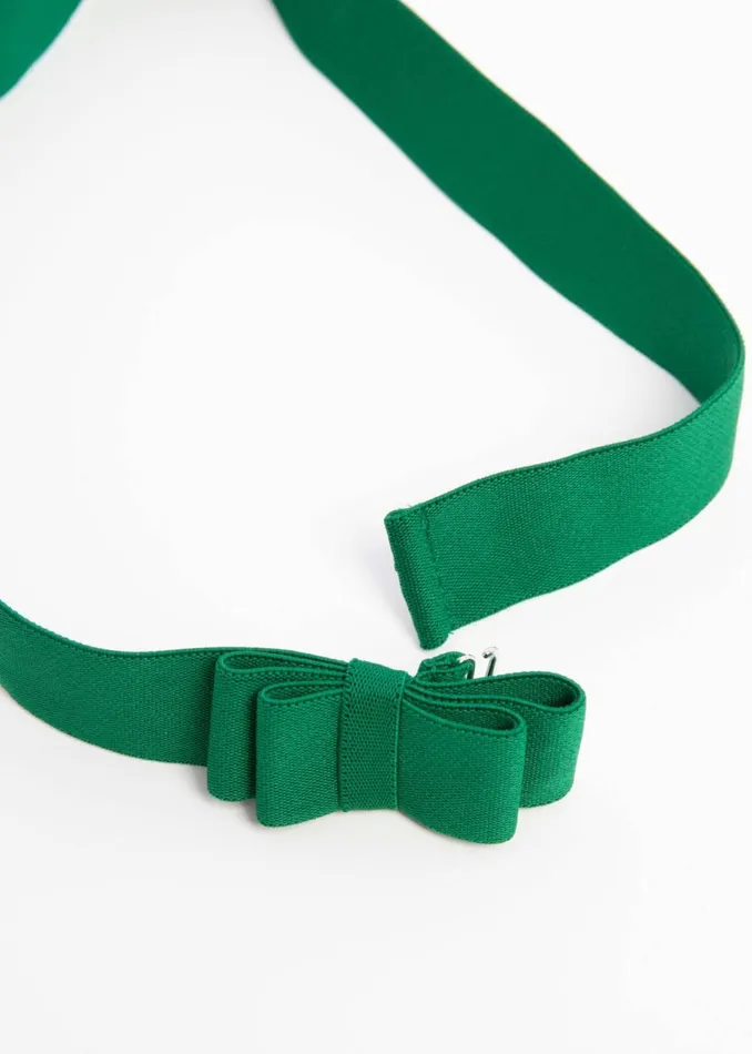 Blutsgeschwister Belt Fantastic Elastic Bow Green Women Other Accessoires