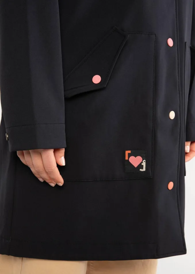 Blutsgeschwister Between Seasons Jacket Softfriese Black Women Jackets and Coats