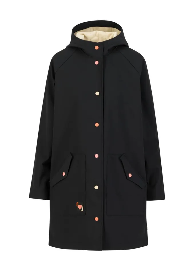 Blutsgeschwister Between Seasons Jacket Softfriese Black Women Jackets and Coats
