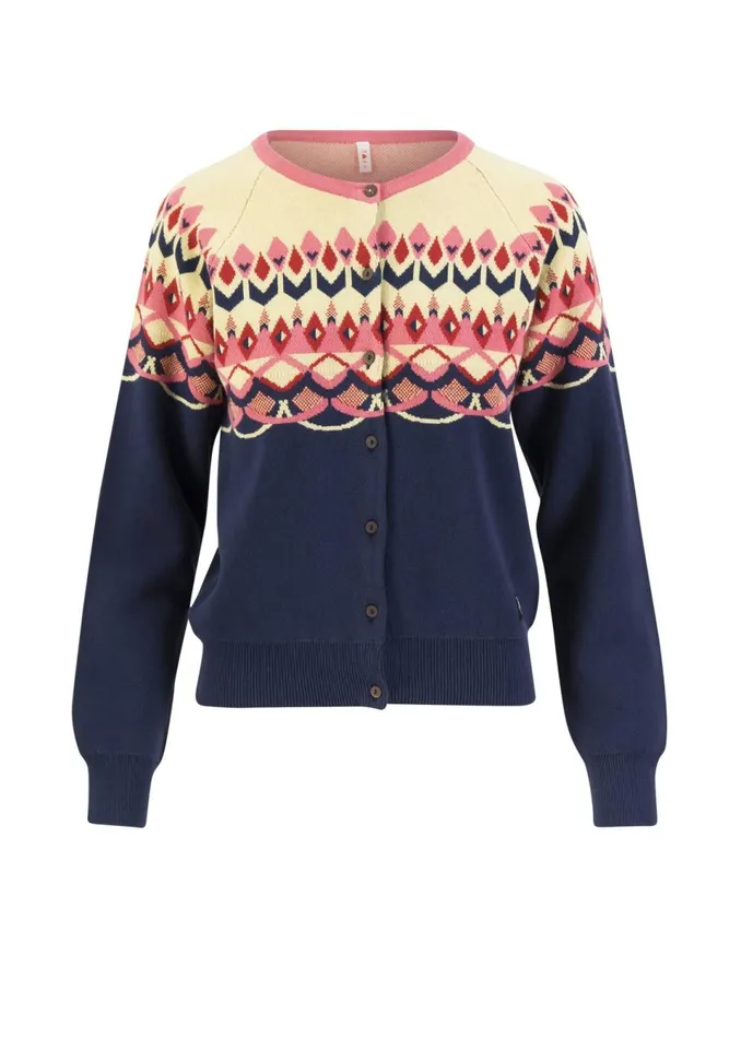 Blutsgeschwister Cardigan Happy Heritage Blue Women Cardigans