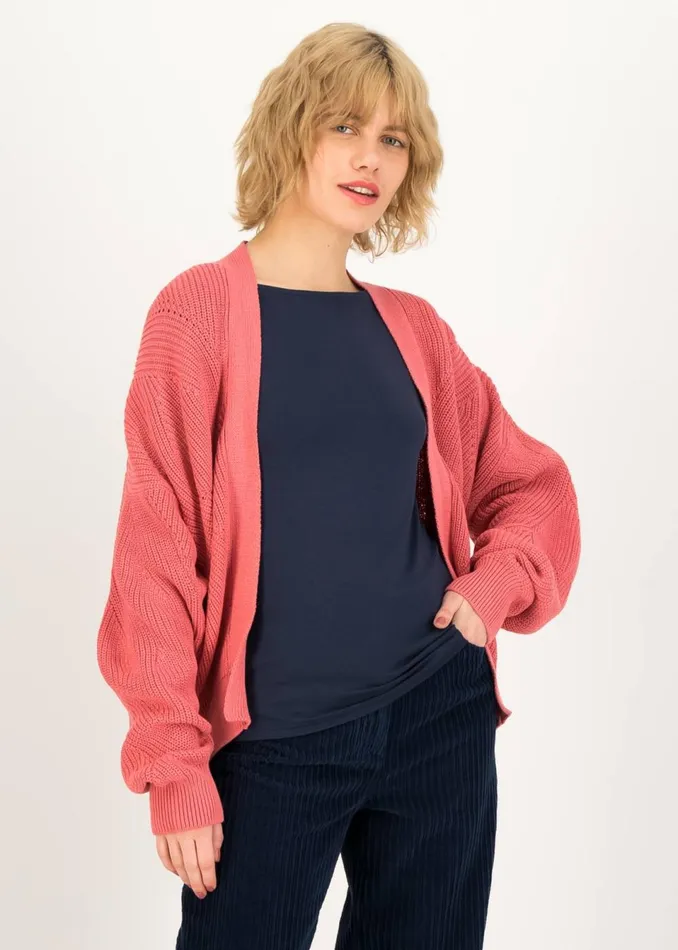 Blutsgeschwister Cardigan Highway To My Heart Pink Women Cardigans