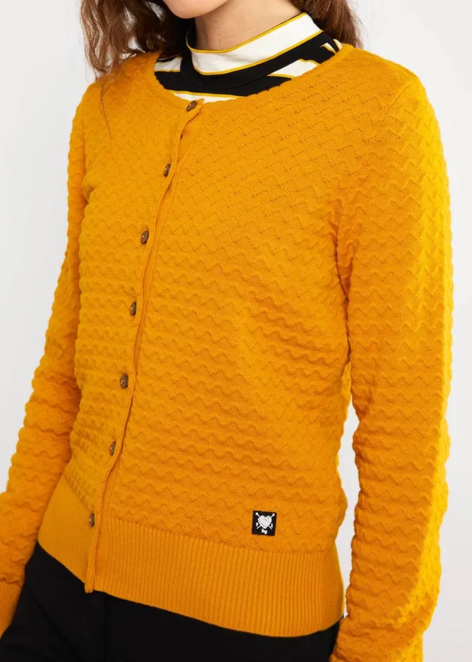 Blutsgeschwister Cardigan Save The Brave Yellow Women Cardigans