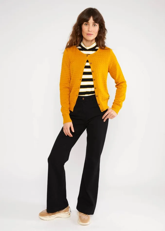 Blutsgeschwister Cardigan Save The Brave Yellow Women Cardigans