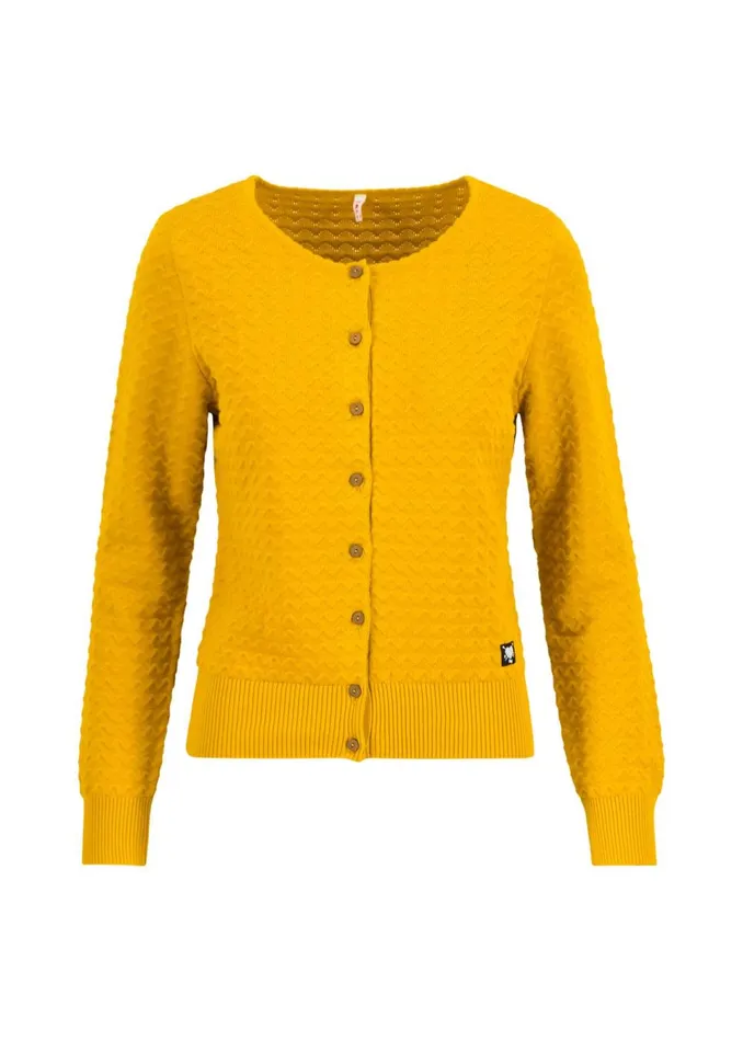 Blutsgeschwister Cardigan Save The Brave Yellow Women Cardigans