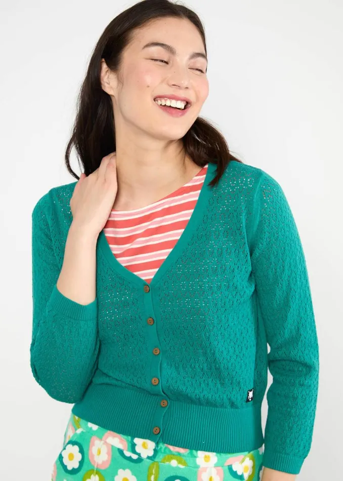 Blutsgeschwister Cardigan Sweet Petite Green Women Cardigans