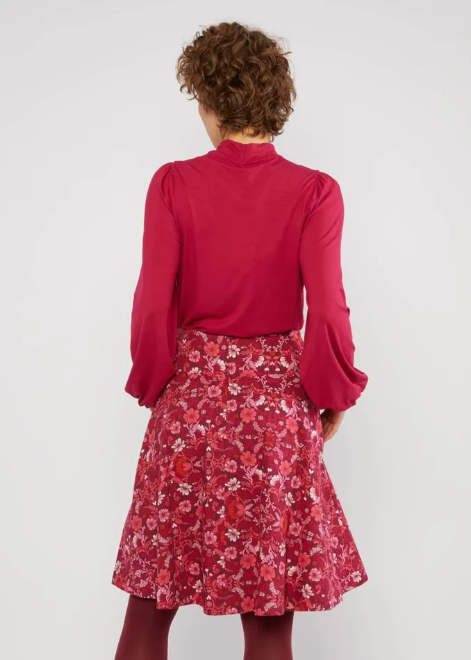 Blutsgeschwister Circle Skirt Romance Rules The World Red Women Skirts