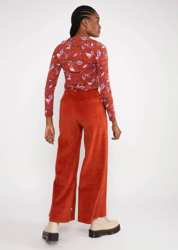 Blutsgeschwister Corduroy Pants Jolly Marleen Brown Women Trousers