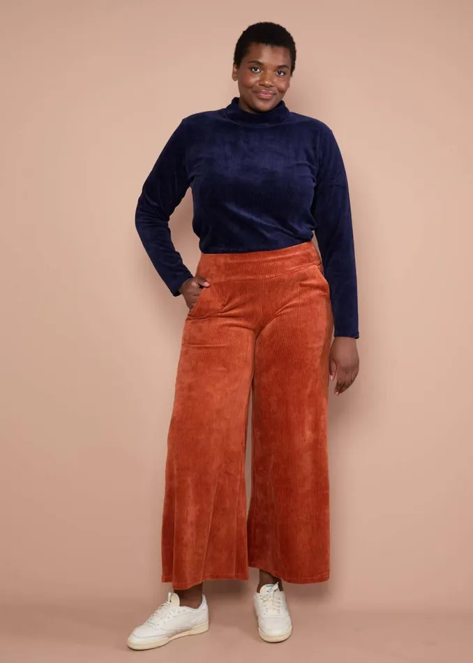 Blutsgeschwister Corduroy Pants Jolly Marleen Brown Women Trousers