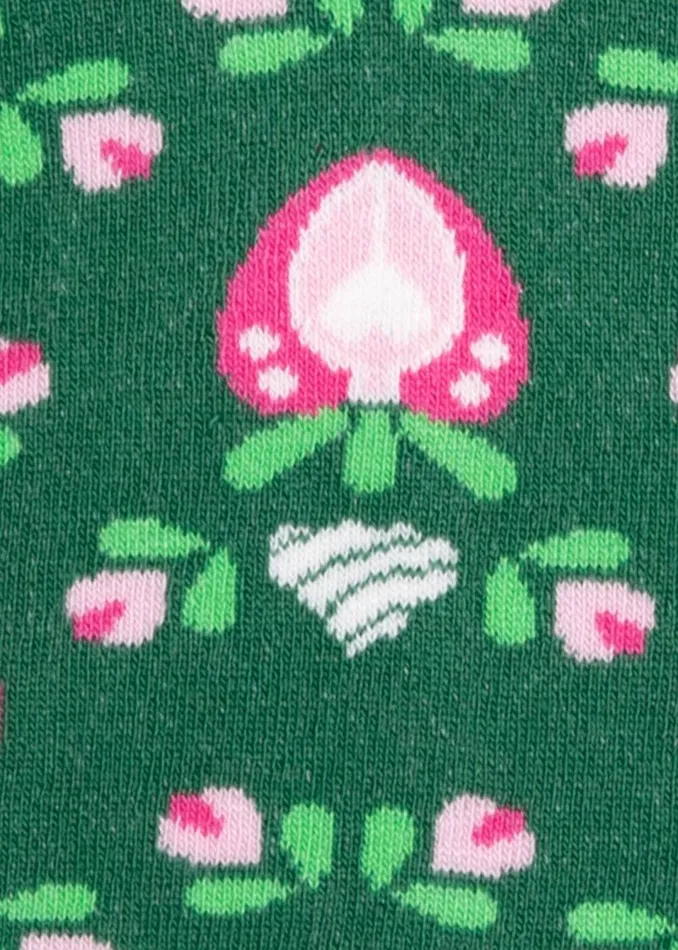 Blutsgeschwister Cotton Socks Sensational Steps Green Women Socks