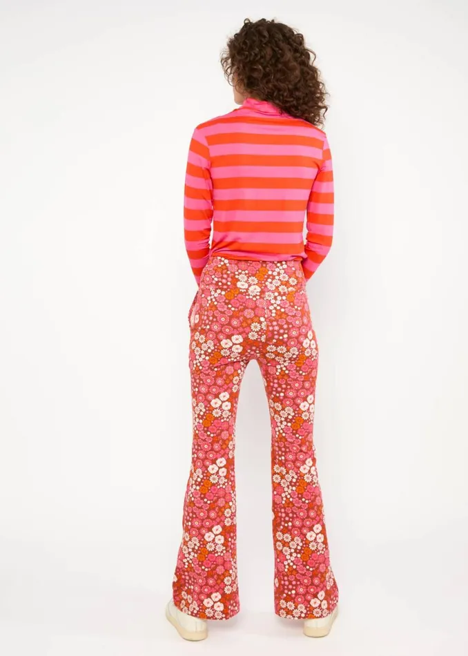Blutsgeschwister Flares Easy Flared Brown Women Trousers